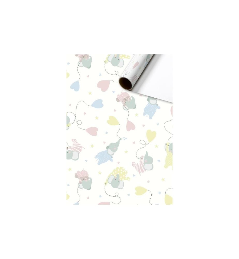 STEWO - Papier cadeau Kim 1 Pièce/s, Blanc