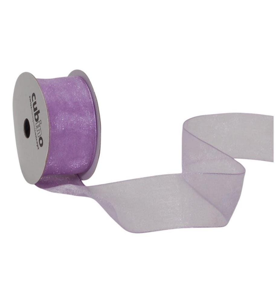 SPYK - Ruban cadeau Organsa 25 mm x 6 m, Lilas