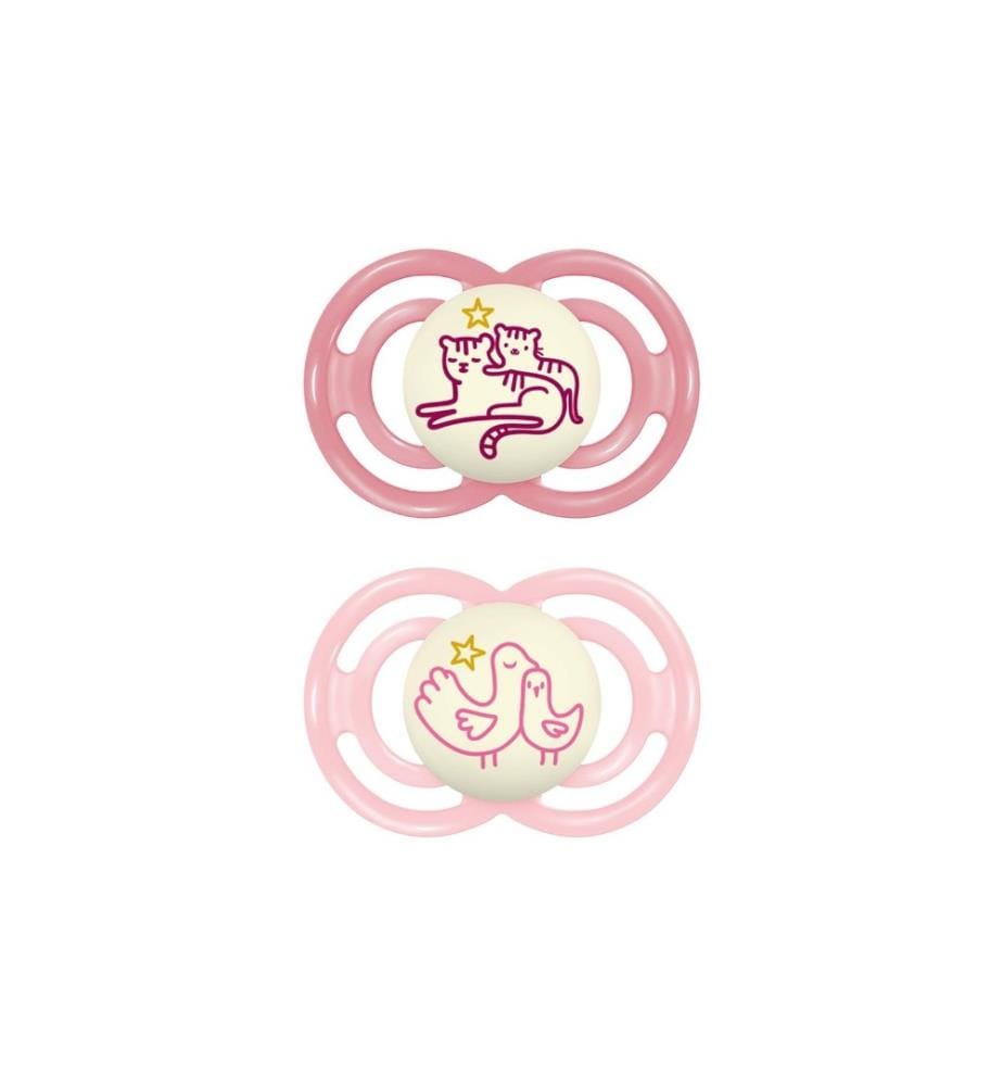 MAM - Tétines Perfect Night 2 pcs. Girl 16-36 mois