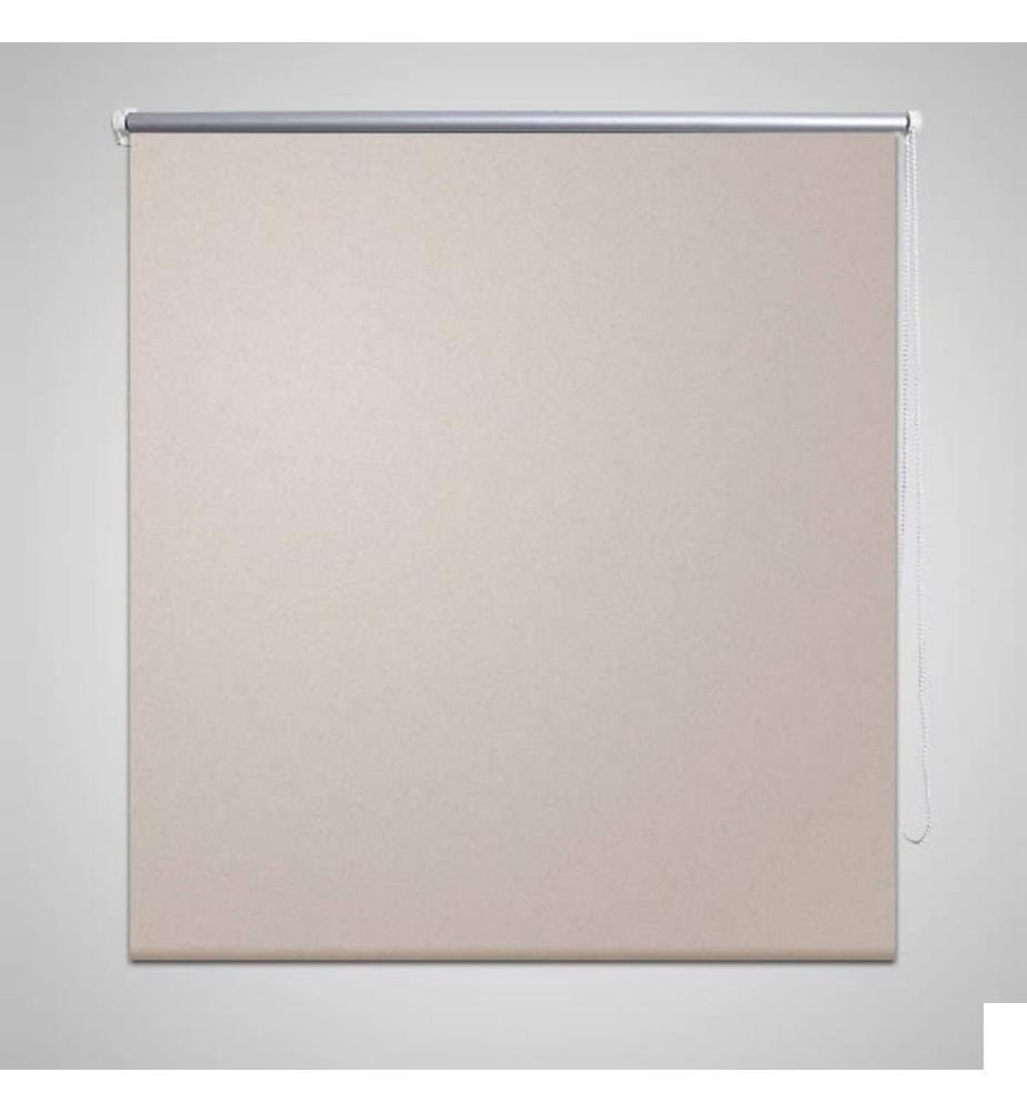 Store enrouleur occultant beige 60 x 120 cm