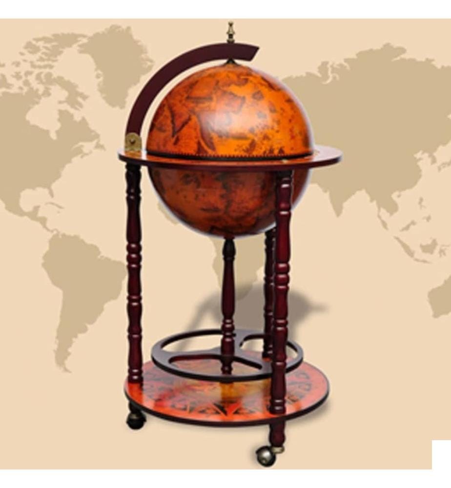Support de vin sous forme de globe Bois d'eucalyptus
