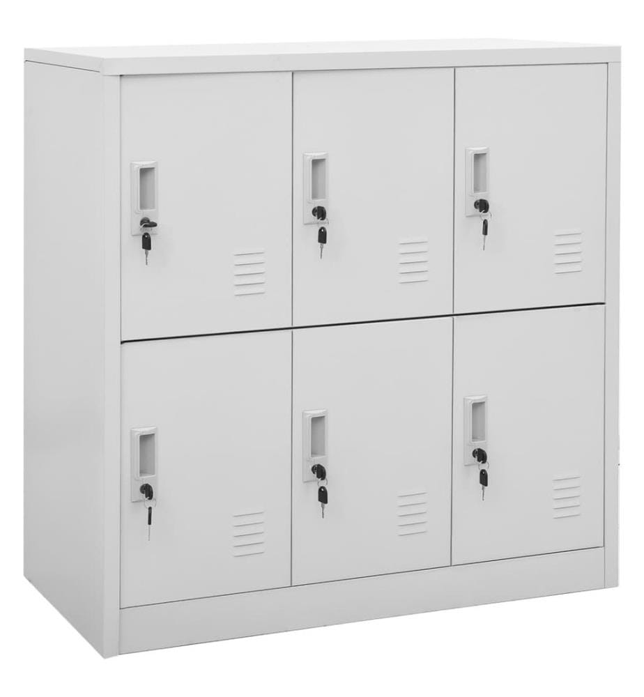 Armoire De Rangement Blanche – 42,5x35x101,5 Cm, Acier