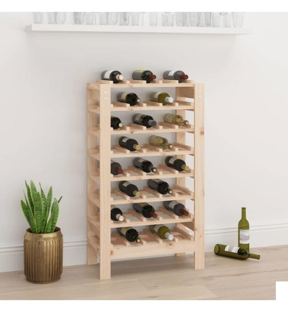 Casier à vin 61,5x30x107,5 cm Bois de pin massif