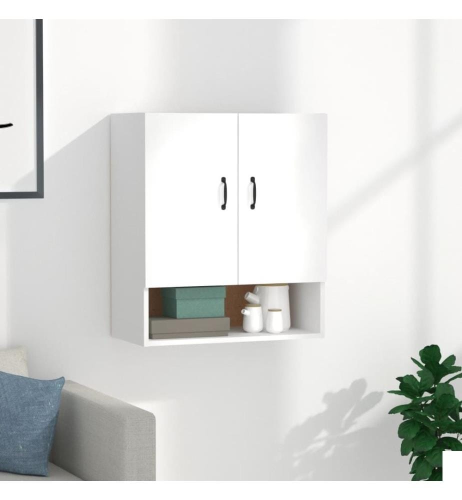 Armoire murale Blanc 60x31x70 cm Bois d'ingénierie