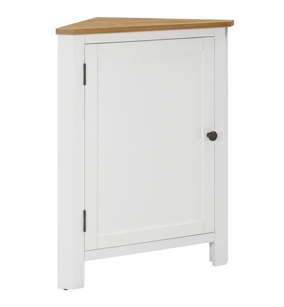 Armoire d'angle 59 x 45 x 80 cm Bois de chêne massif