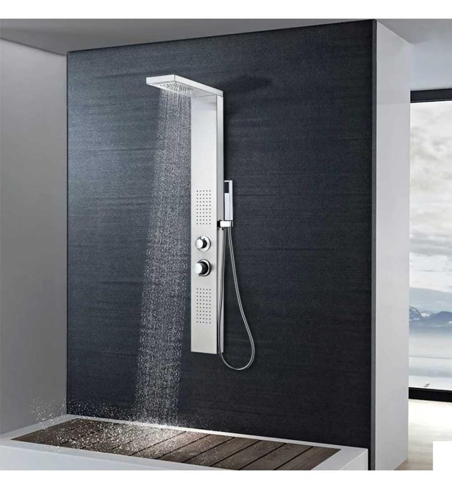Système de panneau de douche Acier inoxydable Carré