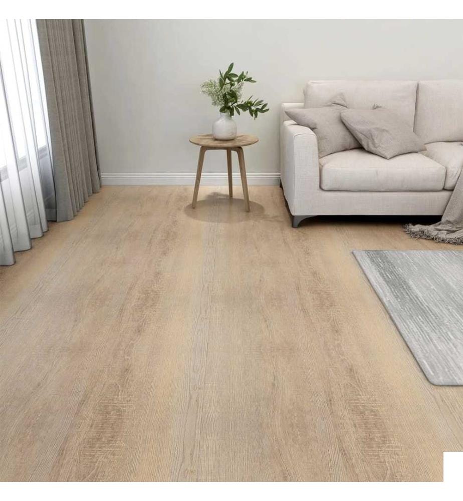 Planches de plancher autoadhésives 20 pcs PVC 1,86 m² Marron