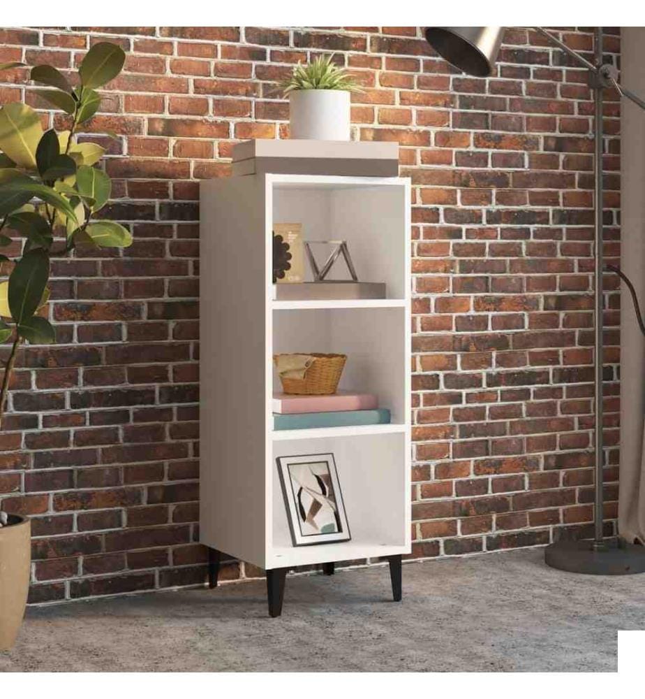 Buffet blanc 34,5x32,5x90 cm bois d'ingénierie