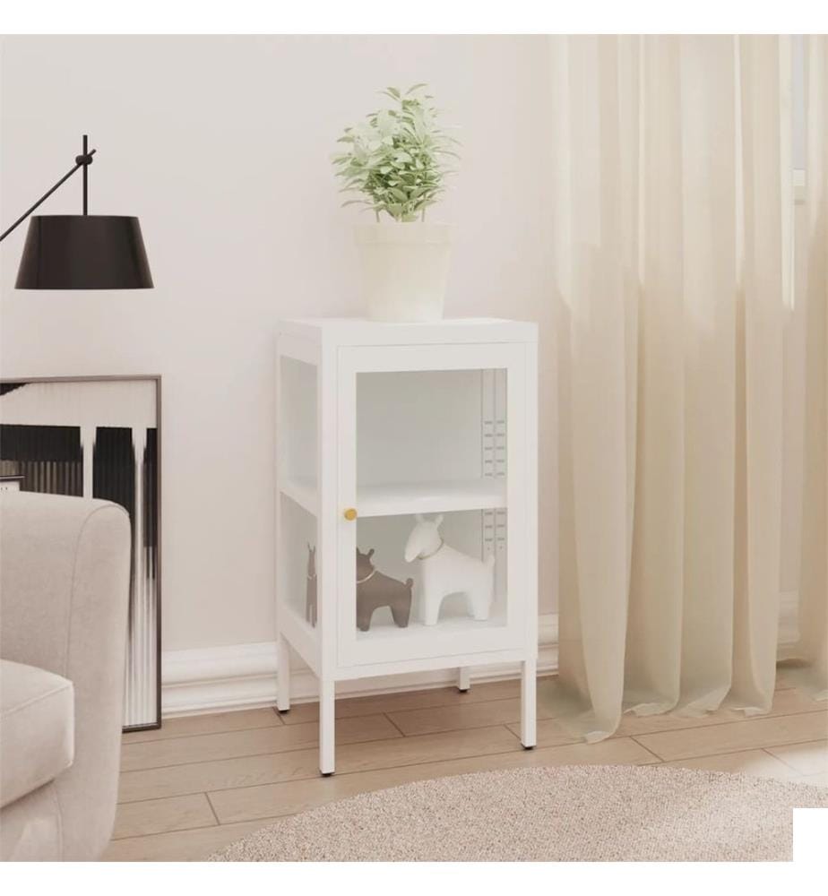 Buffet 38x35x70 cm Métal et verre