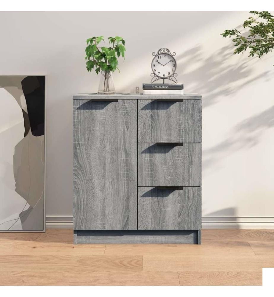 Buffet Sonoma gris 60x30x70 cm Bois d'ingénierie