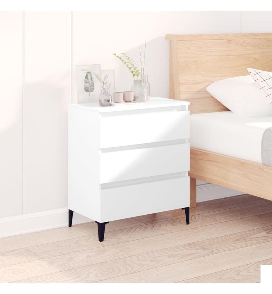 Buffet Blanc 60x35x70 cm Bois d'ingénierie