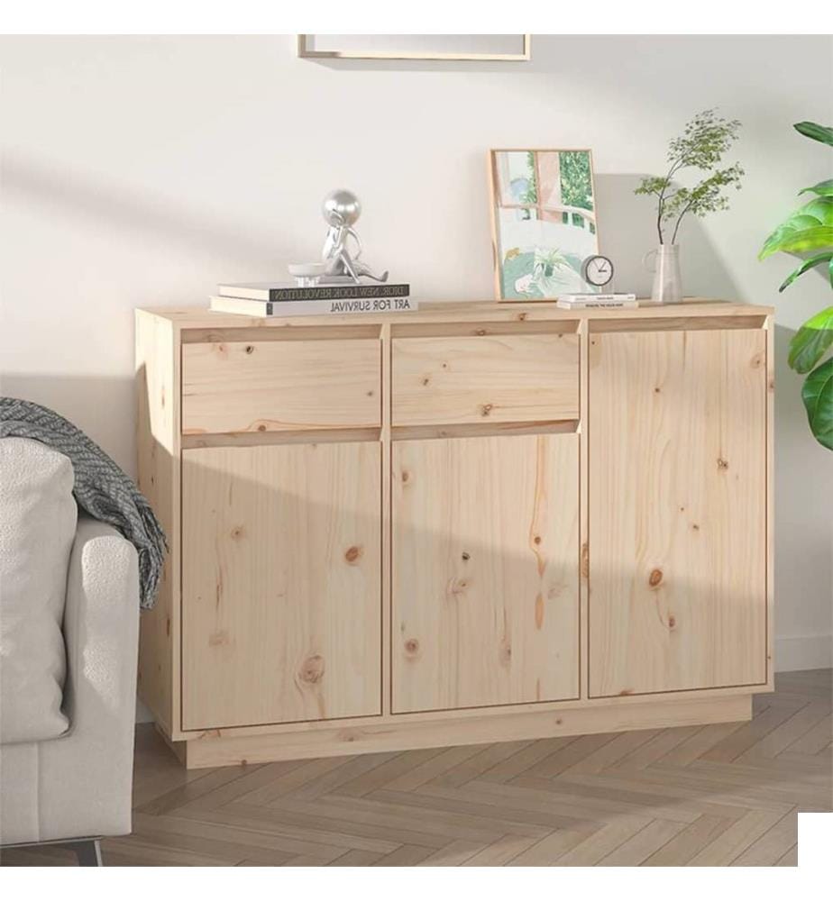 Buffet 110x34x75 cm Bois massif de pin