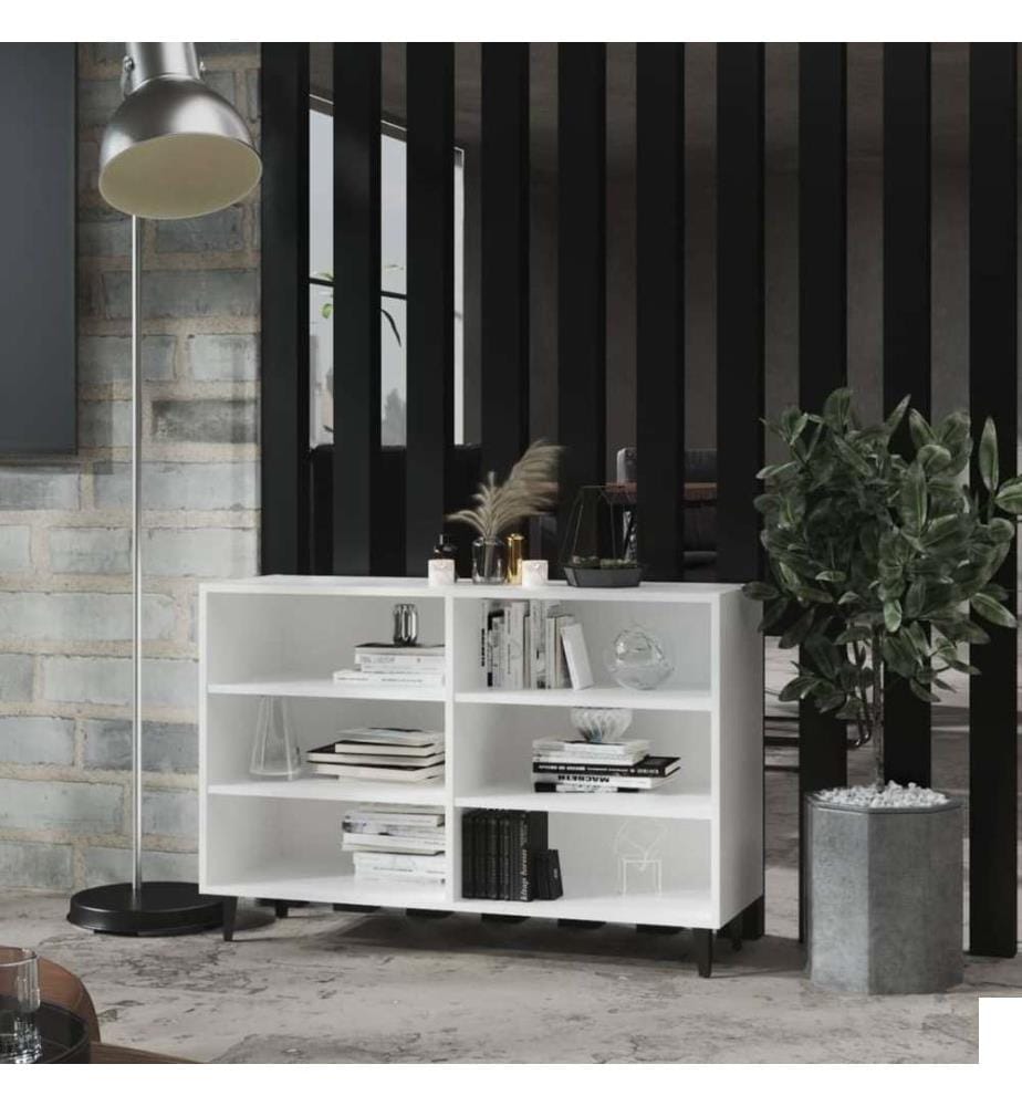 Buffet Blanc 103,5x35x70 cm Aggloméré