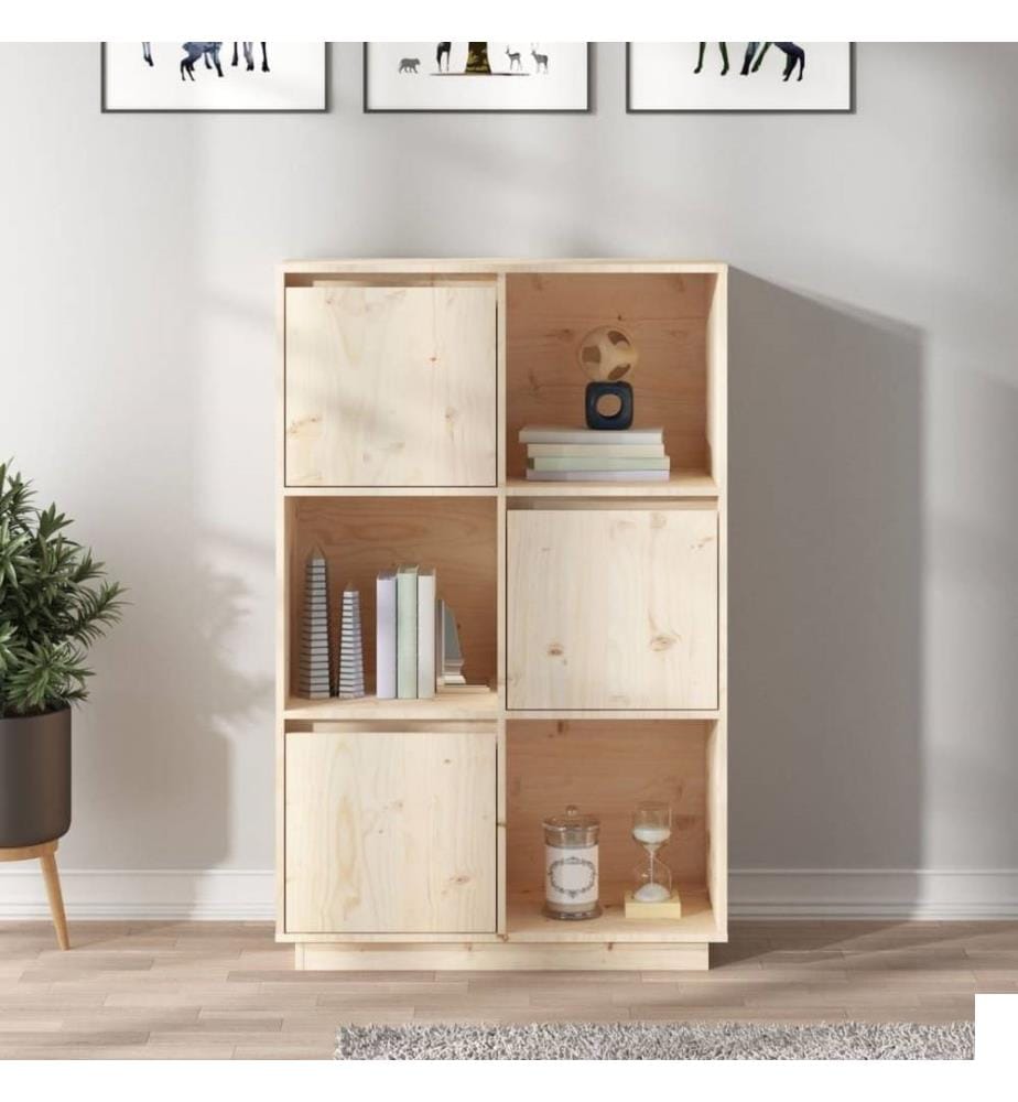 Buffet 74x35x117 cm Bois massif de pin