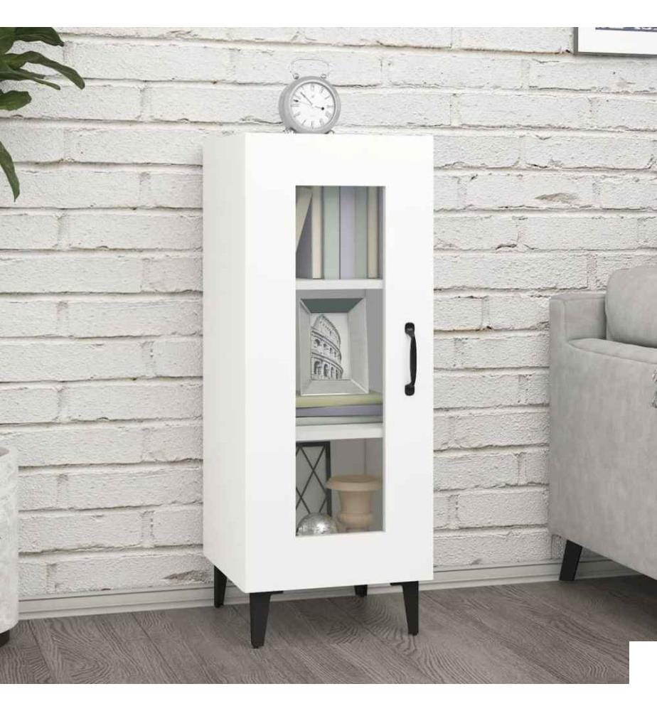 Buffet Blanc 34,5x34x90 cm Bois d'ingénierie