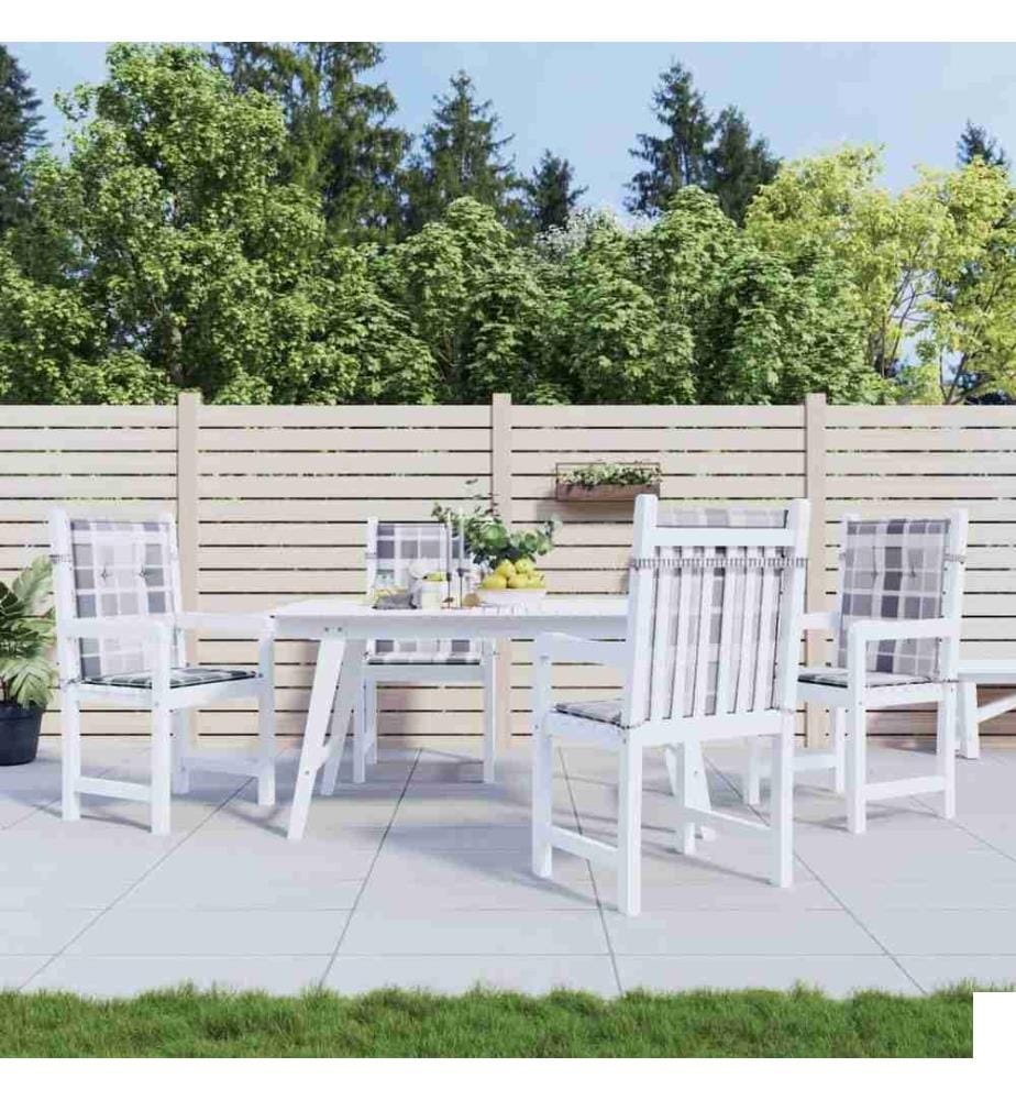 Coussins de chaise de jardin à dossier bas lot de 4