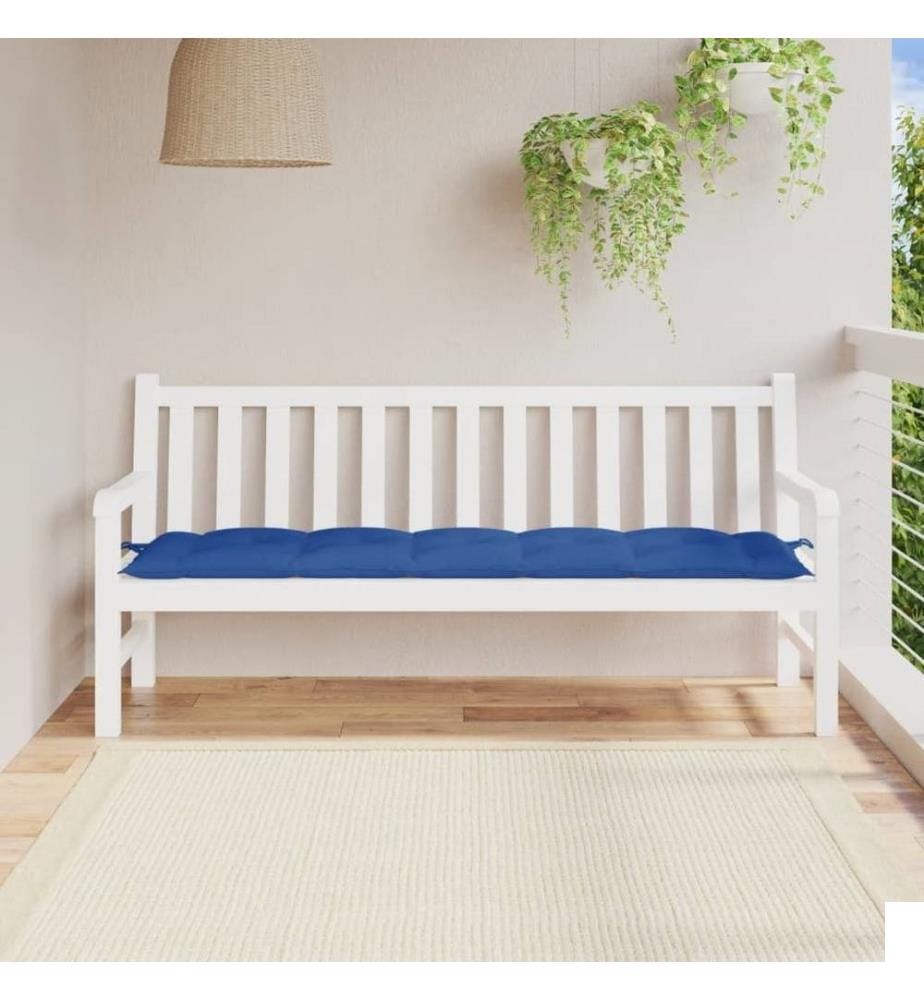 Coussin de banc de jardin bleu 180x50x7 cm tissu oxford