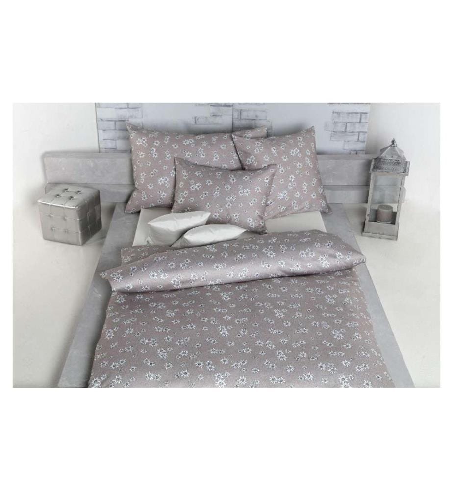 TAMARA R - Housse de duvet Edelweiss 160 x 210 cm, Beige
