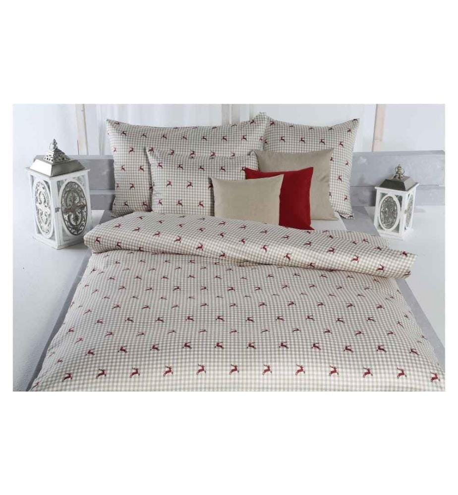 TAMARA R - Housse de duvet Andri 160 x 210 cm, Beige