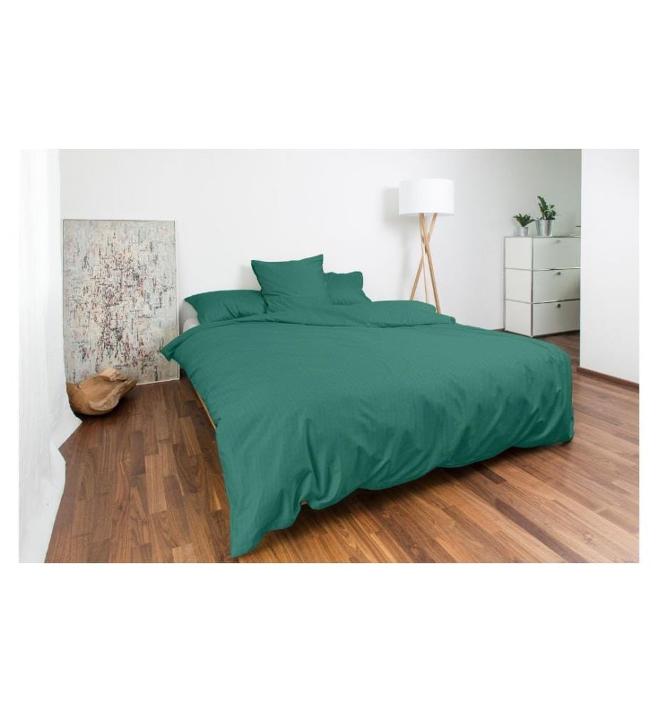 NIGHT FASHION - Taie d’oreiller Edi 65 x 100 cm, Vert foncé