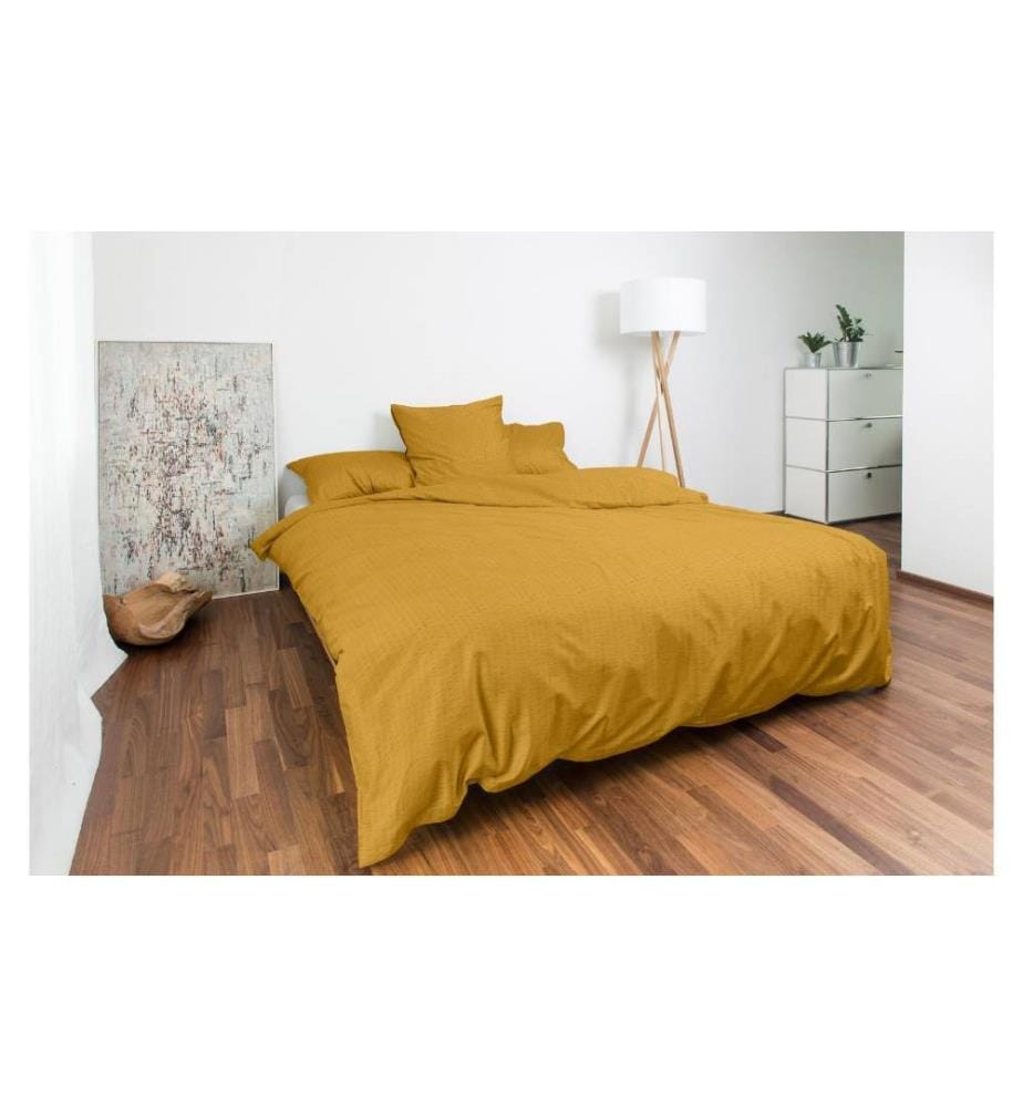 NIGHT FASHION - Taie d’oreiller Edi 65 x 100 cm, Jaune moutarde