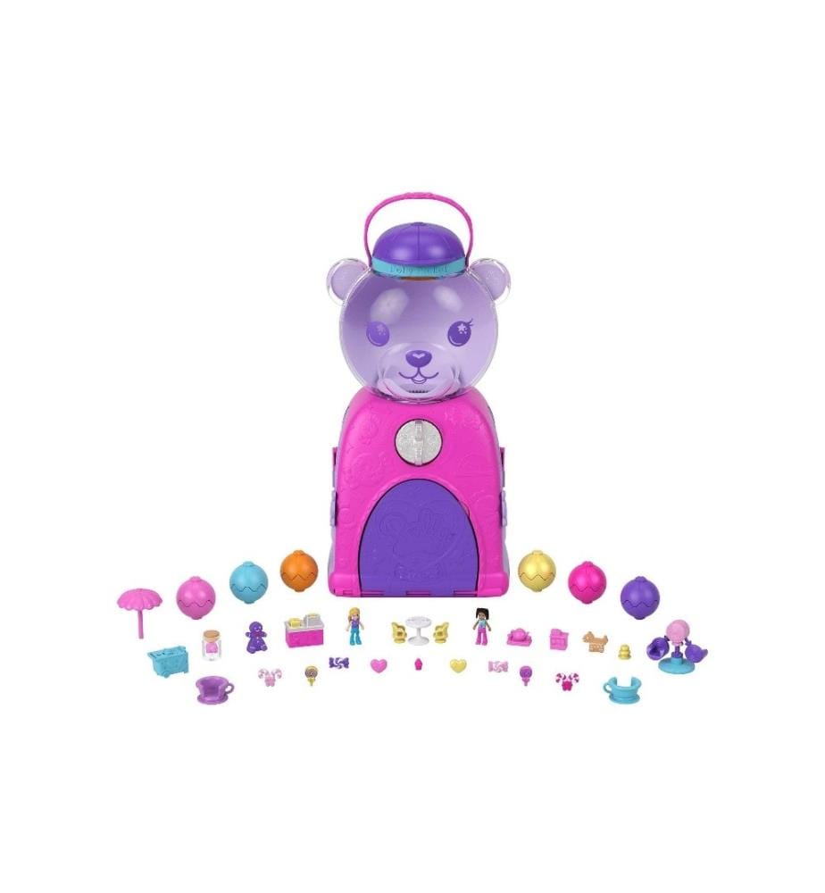 POLLY POCKET - Ensemble de pions Distributeur de chewing-gums en forme d'ourson