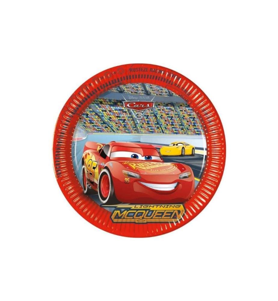 AMSCAN - Assiettes jetables Cars 8 pièces
