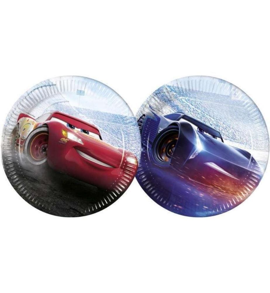 AMSCAN - Assiettes jetables Cars 8 pièces