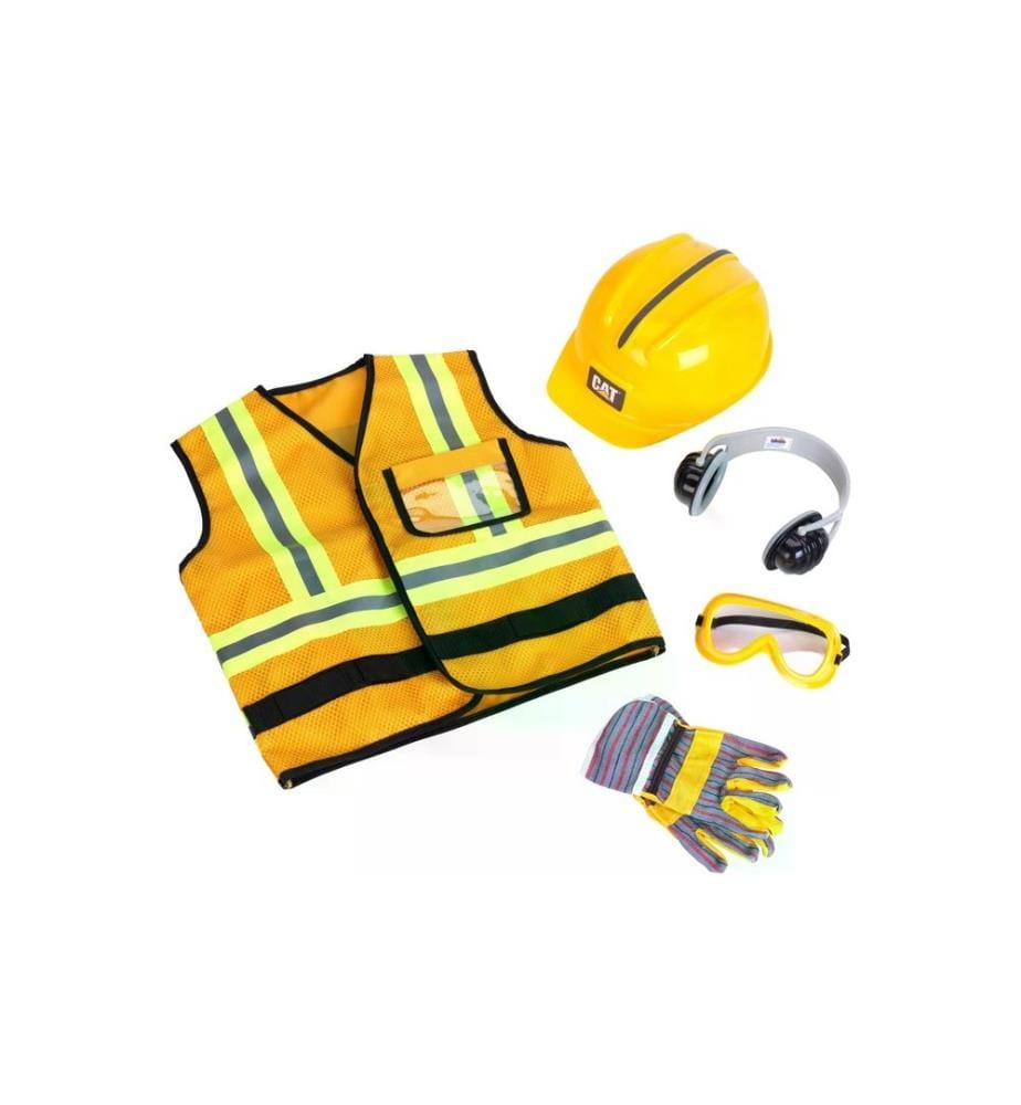 Klein-Toys Circulation routière Cat Gilet de chantier avec accessoires