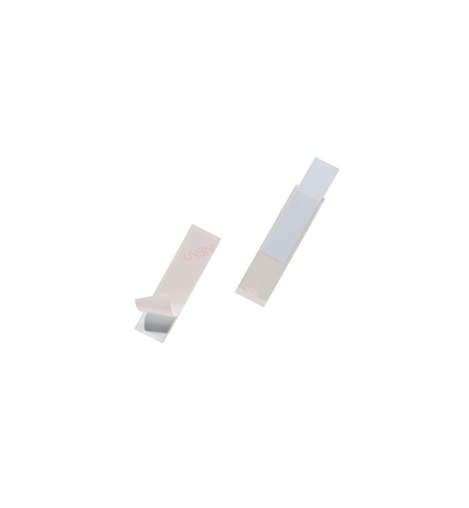 DURABLE - Pocketfix autocollant, transparent, 10 pièces