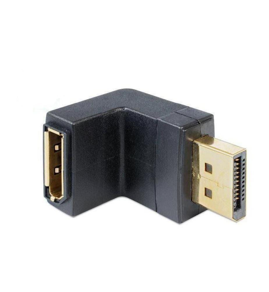 DELOCK - Adaptateur d'angle DP, 90° coudé vers le bas