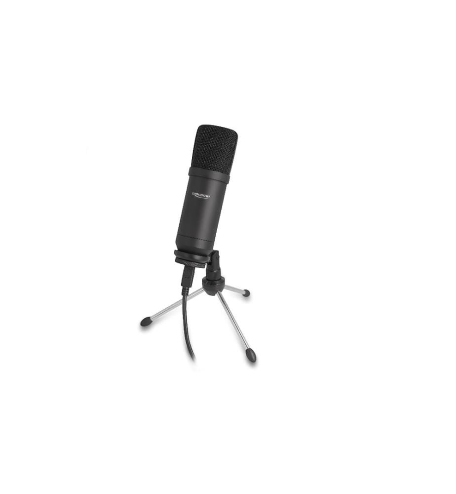 DELOCK - Microphone à condensateur USB professionnel avec Support de table