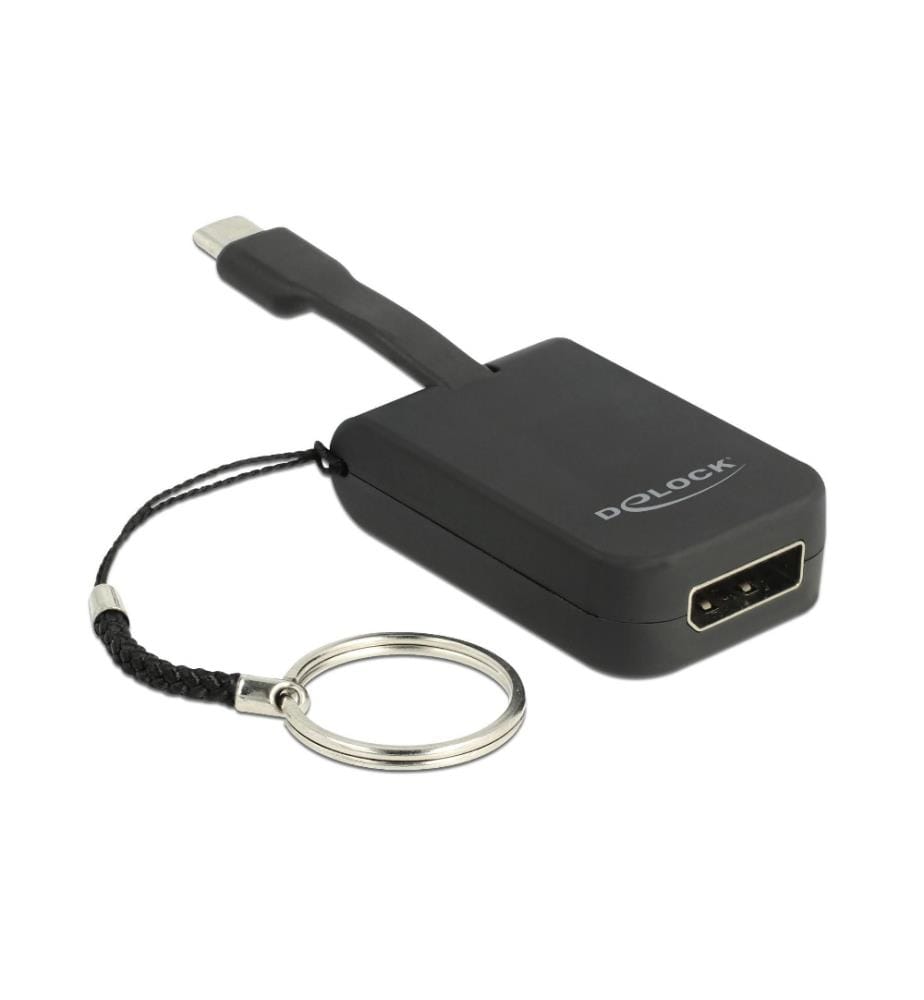 DELOCK - Adaptateur USB-C – DisplayPort 4K, 60 Hz, avec porte-clés