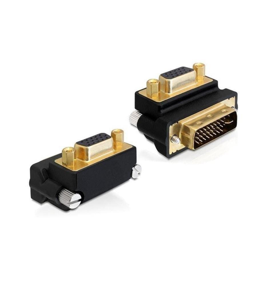 DELOCK - Adaptateur d’angle 270°, m-f DVI-I - VGA