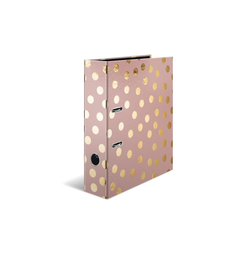 HERMA - Dossier Dots A4 7 cm, rose sombre