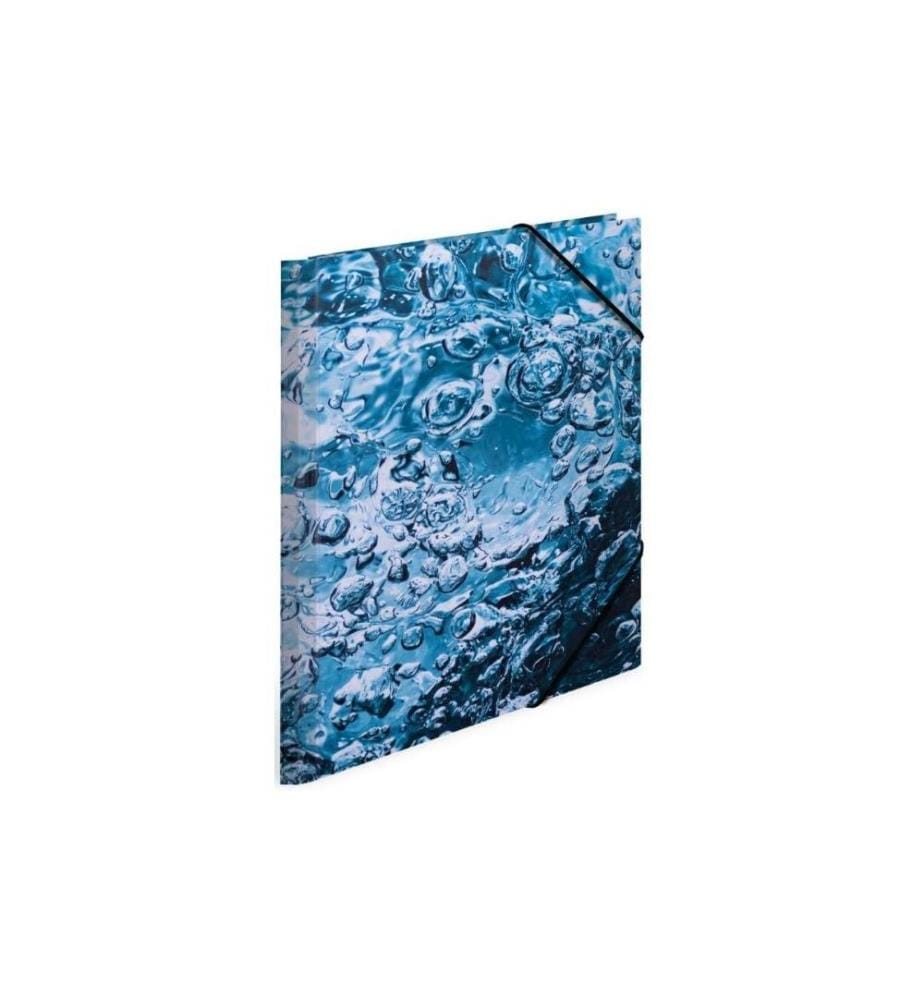HERMA - Portfolio à ruban élastique Water Bleu
