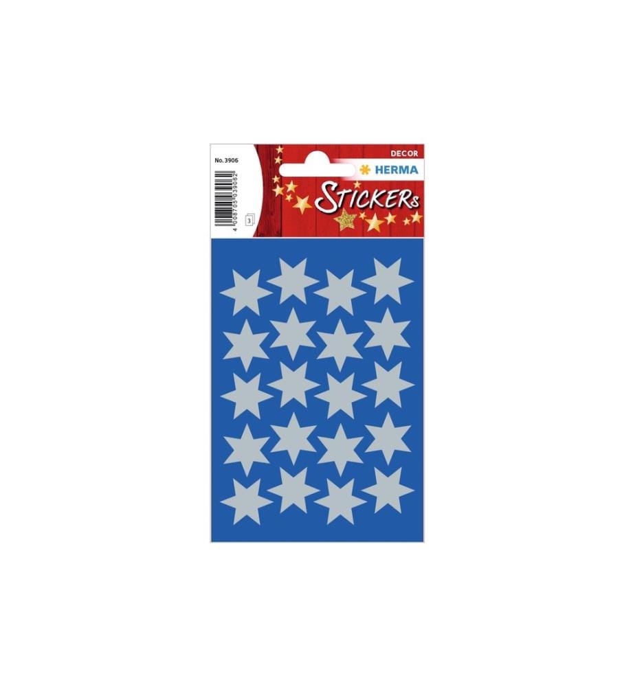 HERMA - Stickers Autocollants de Noël Étoiles, 3 feuilles / 60 autocollants