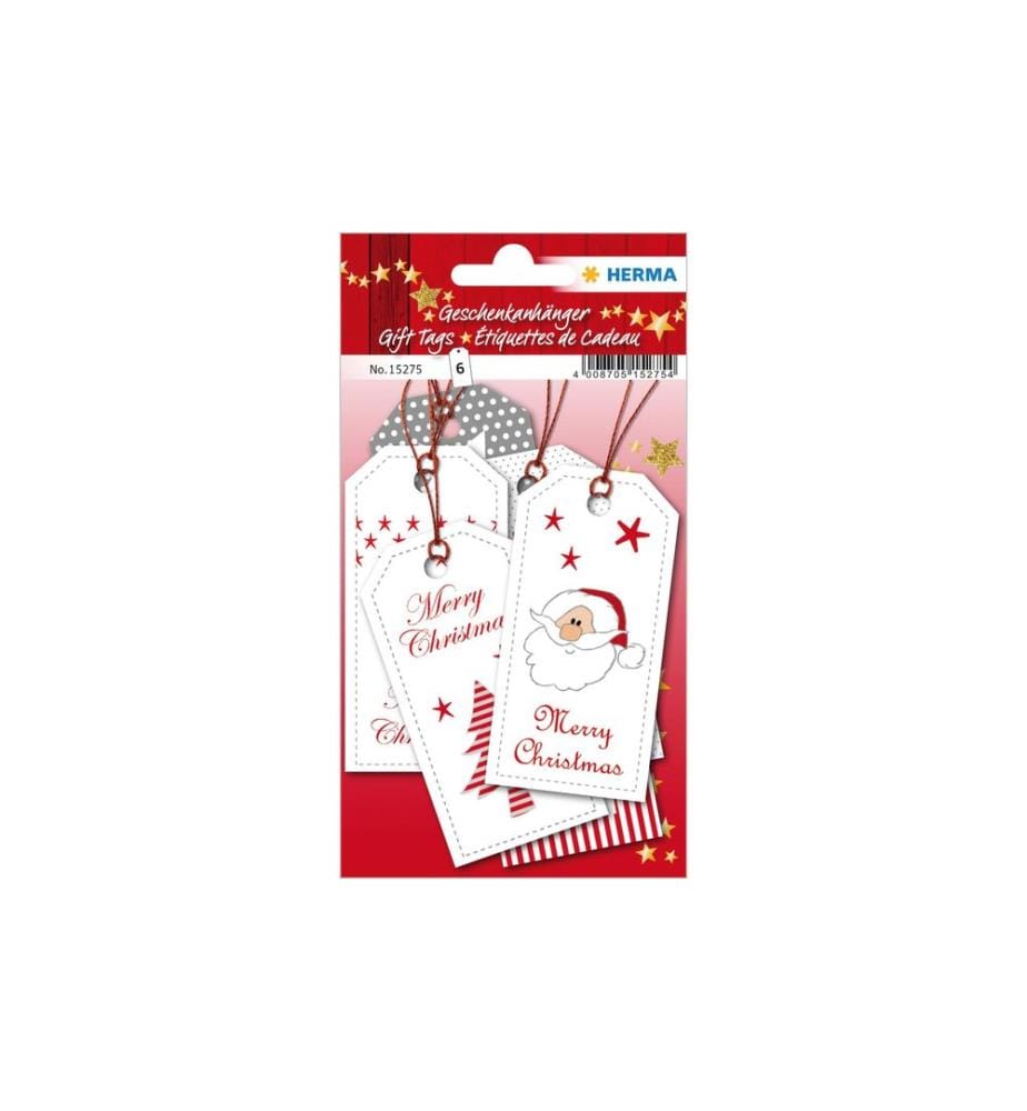 HERMA - Stickers Étiquette pour cadeau Xmas 8 x 4 cm, 6 pièces