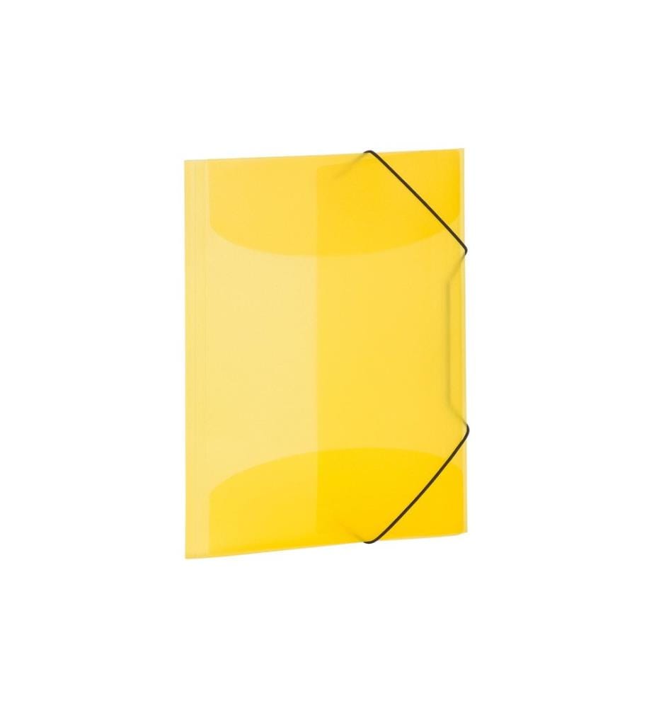 HERMA - Chemise à rabats A4 PP translucide Jaune
