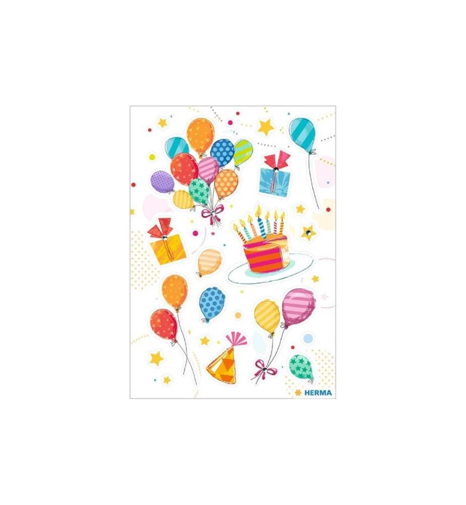 HERMA - Stickers Autocollant à motif Birthday Party, 1 feuille