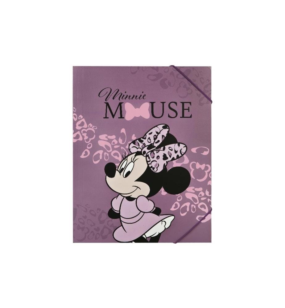 UNDERCOVER - Portfolio à ruban élastique A4 Minnie Mouse Rose fonce