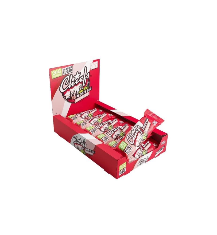CHIEFS - Barre Protein Bar Strawberry 12 x 55 g