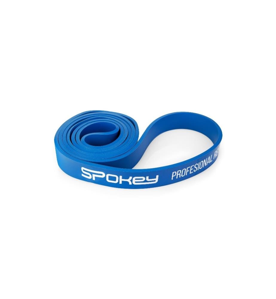 SPOKEY - Bande élastique de musculation Power Bleu, fort, 208 cm