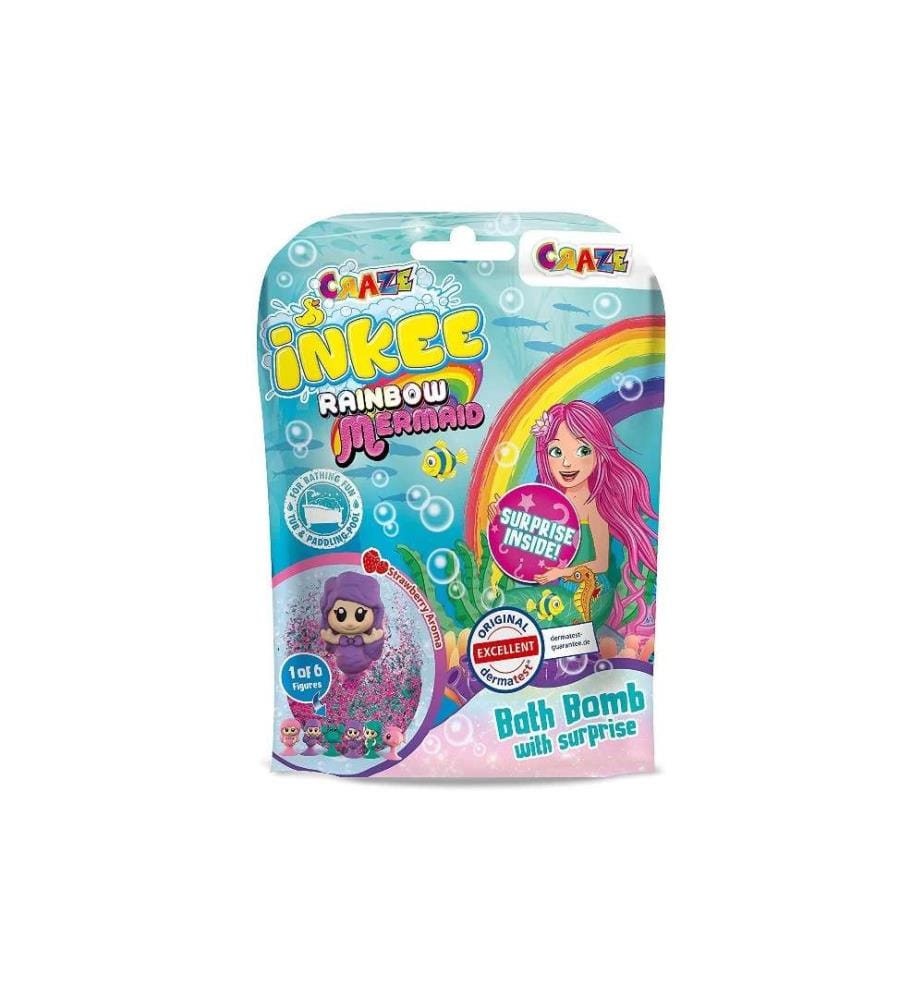 CRAZE - Perles de bain Bombe de bain Inkee Surprise Mermaid 1 Pièce/s