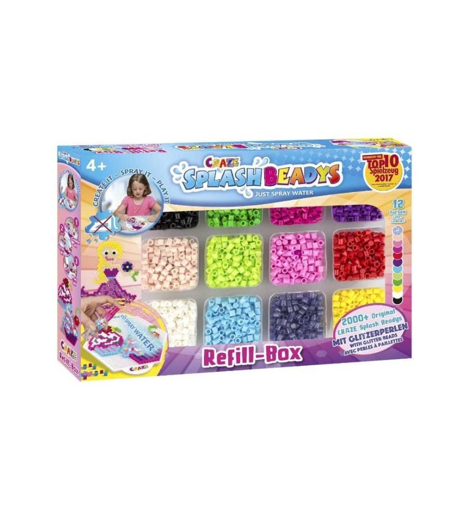 CRAZE - Perles à repasser Recharge Splash Beadys Multicolore