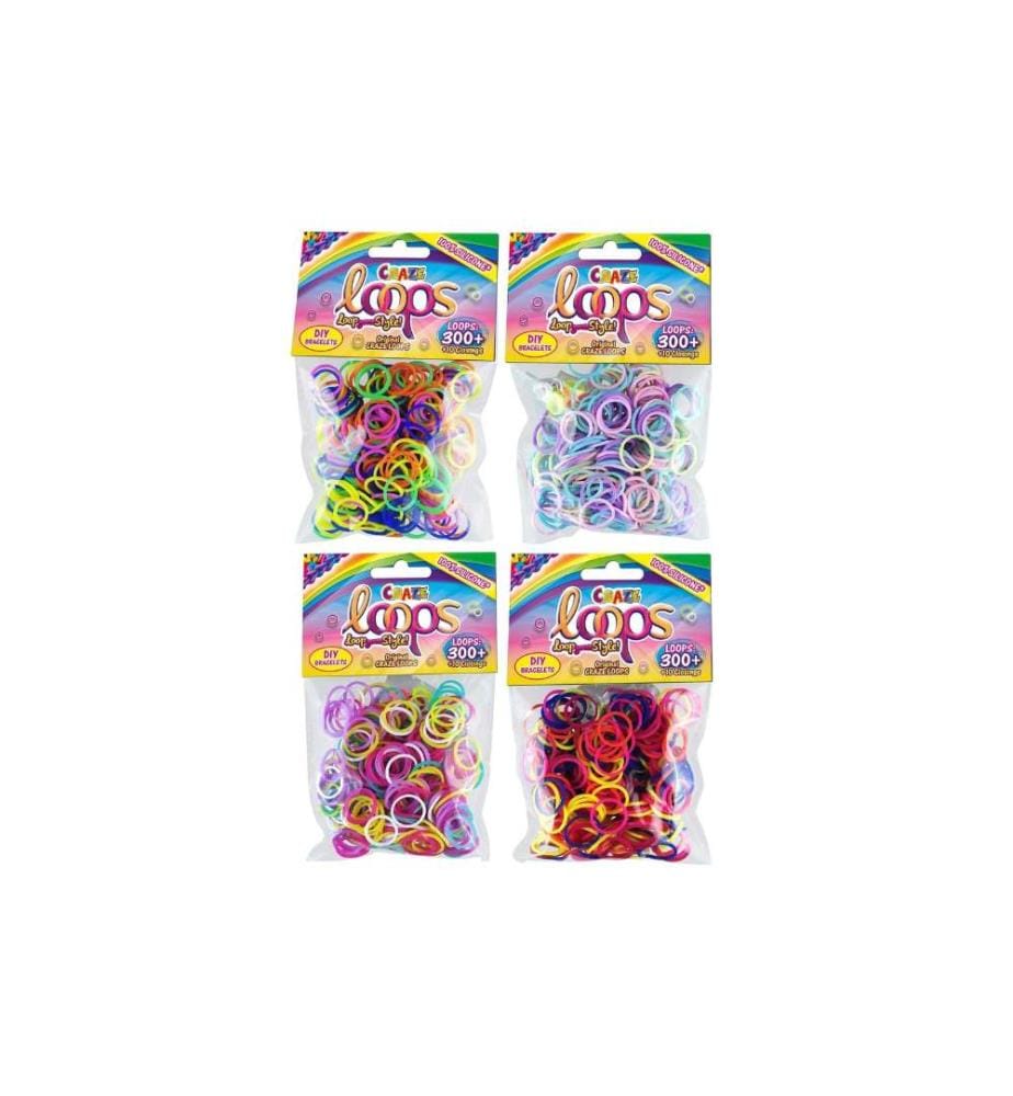 CRAZE - Kits de bricolage Loops Refill Pack - 300 assortis