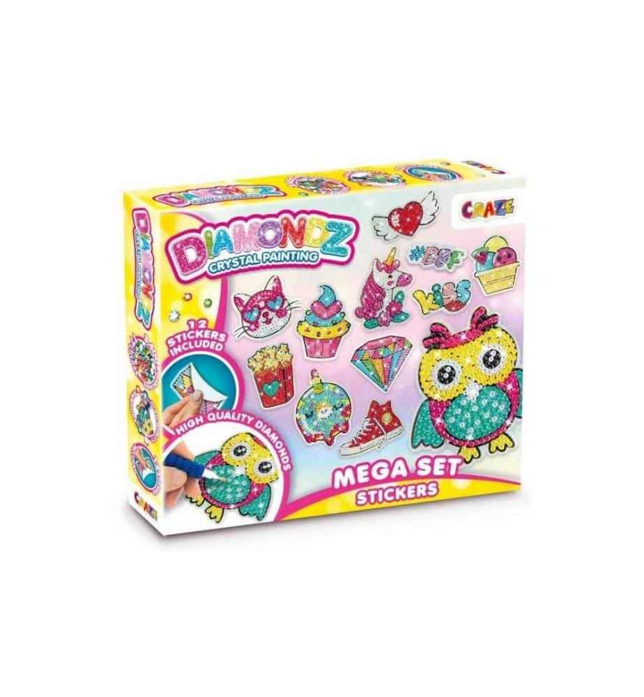 CRAZE - Kits de bricolage Diamondz – Mega Set Stickers