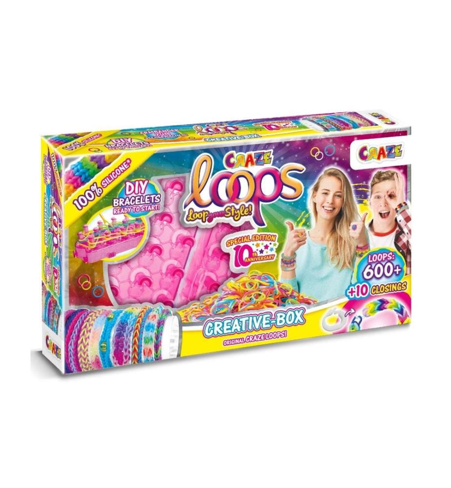 CRAZE - Kits de bricolage Loops  Creative Box 600 Loops