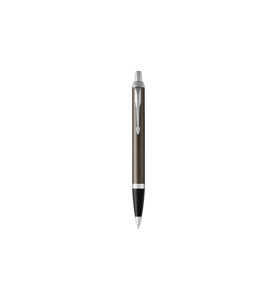 PARKER - Stylo bille IM Dark Espresso Sans, Noir