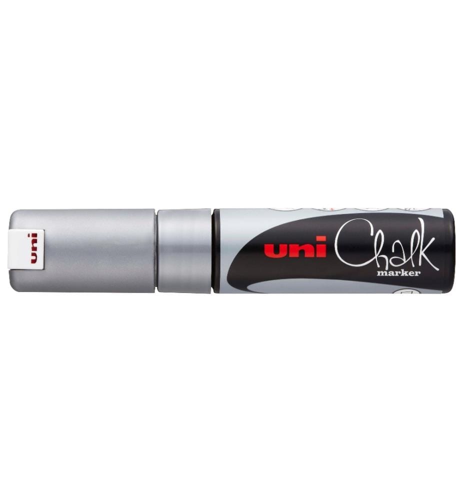 UNI - Marqueur craie liquide UNI - CHALK 8 mm Argenté